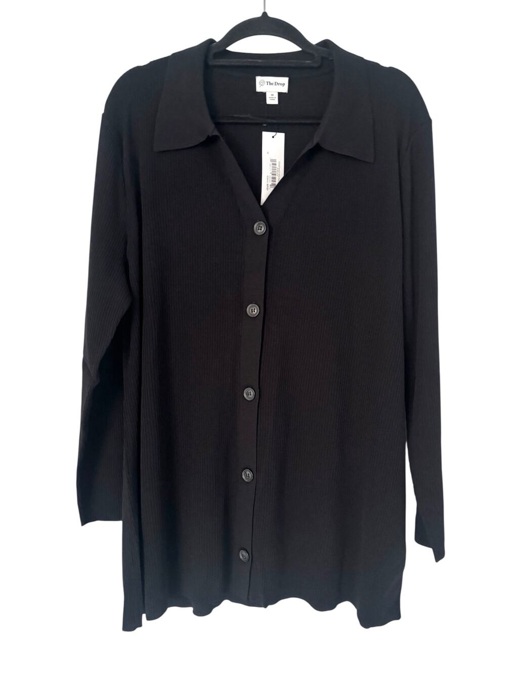 NWT The Drop Women's Constance Rib Button Down Sweater Size 3X